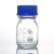 蜀牛牌螺口蓝盖瓶试剂瓶透明棕色25 50 100 250 500 1000ml丝口瓶流动相实验室玻璃 无标识棕色100ml