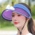 畅桑风扇帽成人帽子女USB充电宽檐户外遮阳时尚可调节夏天空顶时尚帽 黑色 可调节