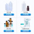 塑料试剂瓶HDPE塑料广口瓶耐高温酸碱塑料瓶分装瓶棕色塑料试剂瓶 广口250ml棕色10个