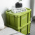 京顿塑料周转箱军绿色收纳箱带盖子储物整理箱存放箱收纳盒 大号单个