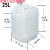 定制定制化工桶塑料桶25kg10L20升30水桶废液方桶储公斤带盖议价 20L加厚蓝色方桶 一个