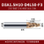 60度钢用斜度铣刀钨钢涂层锥度刀数控专用刀具整体硬质合金立铣刀 D3A1.5H10-D4L50-F3