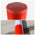 工品库 镀锌加厚钢管警示柱 红白交通固定停车道口桩 隔离防撞杆挡车器 76*600*2.0mm