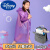 迪士尼（Disney）儿童雨衣一次性加厚全身可背书包男童防水连体透明女孩小学生雨披 (儿童款-加厚紫色)1件装