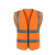 曼睩 无口袋针织布橙色XL 反光背心施工安全反光马甲环卫工反光背心ML013
