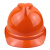 畅胜 印刷ABS-V新国标安全帽工地工程工业建筑防砸抗冲击有透气孔电力施工领导监理头盔 橙色