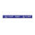 昊鹰 PVC斜纹地贴防滑贴 警示安全标识贴 小心地滑（100x10cm）蓝色