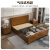 奈高新中式实木床现代简约主卧宿舍公寓单人床硬靠1.2米+床垫框架款