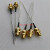SMA-KYB1铜管射频同轴测试线 SMA母单头SFT50-1半钢RF高频测试线 0.1m