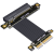 PCI-Ex4延长线转接线x88x4xPCIe4.0高速稳定可转向加长1U定制HXM2 R28SL-TL 4.0 双直角 5cm