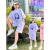 迪士尼迪士尼（Disney）品牌童装女童运动套装儿童夏装短袖短裤两 紫色 150cm