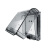 西门子防水盒防溅盒黑白金灰色卫生间室外厨房透明ip55户外防护罩 银色