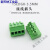 15EDGK-3.5MM插拔式对接插头绿色接线端子焊PCB板孔座2-24P小间距 5P K插头