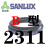 船用SANLUX三力士三角带传动带B2000到2400 B2100 B007 皮带 黑色B-2311三力士