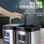 Supercloud 不锈钢垃圾桶智能感应式带盖客厅厨房酒店商用卫生间方形垃圾箱 双分类砂钢色24L