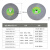 PVA抛光轮橡胶砂轮海绵砂轮用镜面抛光200*20/250*25 10016孔320目角磨机用
