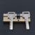 万基同润 钢质门锁芯防盗锁芯铜大门入户门锁芯2+6钥匙80偏32.5+47.5mm