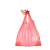 晓蝴白色塑料袋外卖打包方便袋大小号背心红色手提胶袋一次性透明袋子 36×58cm100个透明袋/红色/笑脸袋