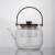 欧德玛煮茶器玻璃分体高颜值小型电陶炉保温烧水电茶炉电热炉 二代木棉白+日式木柄壶