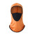 适用于焊工遮脸布面罩电焊头套护脸装备专用防护夏冰丝神器防晒眼 橙色