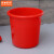 京洲实邦  加厚洗衣塑料水桶手提装水大红色塑料桶盆桶B 红色 22L36*34cm