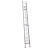 定制适用铝合金升降梯 伸缩梯加厚人字梯多功能工程折叠梯家用梯子 特厚4卡2节单升梯10米