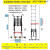 带钩子加粗靠墙直梯加长管工程铝合金伸缩梯家用梯收缩单面梯 加长管带钩子单梯6.3米长度含钩