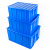 海斯迪克 HK-843 加厚周转箱 大号收纳物流塑料零件盒元件盒物料箱 M5蓝650*430*310