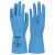 兰浪（LANON）SR021轻薄丁腈橡胶手套防油耐酸碱劳保手套 SR021 光里30厘米 雾蓝 L 现货 