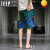 吉普（JEEP）高端男士沙滩裤夏季宽松冰丝短裤男款休闲运动花裤子外穿五分裤大 1号色 M90-115斤