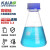 KAIJI LIFE SCIENCES高硼硅螺口锥形瓶玻璃三角烧瓶实验室蓝盖化学试剂瓶GL45盖透明高硼硅三角瓶500ml 1个