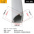 艾力德H20三角墙角扇形槽防踩自粘明装走线槽地板地面线路装饰 H20白色 1米/根