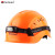 Golmud安全帽 带可充电头灯 工地建筑工程防砸 透气孔可调节 GM771橘色
