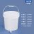 水杉15L白色带龙头塑料桶带盖手提塑料桶15升带龙头水桶加厚储水洗手桶