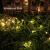 加达斯铜线闪烁灯串户外防水景观装饰别墅阳台花园 太阳能10米100灯暖光升级款 大板款带遥控(10