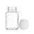 玻璃广口试剂瓶 透明大口螺口瓶 钠钙玻璃大口瓶 棕色溶剂瓶 白盖 棕色 150mL 含白色PE盖