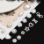 奶油胶小配件小珍珠仿珍珠蝴蝶结手机壳diy材料包手工制作发饰品 珍珠花盖 50个装