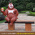 户外卡通动物坐凳摆件布朗熊长颈鹿座椅雕塑景区公园林幼儿园装饰 1.6米熊大座椅