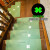 实木楼梯踏步垫免胶自粘楼梯垫防滑垫地垫台阶贴地毯室内脚垫 绿色四叶草夜光 55x22+4.5CM下折