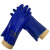 约 盾 欧环蓝色工业棉毛PVC浸塑手套（27CM) 耐油耐酸碱耐磨OL27/双