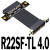 定制4.0PCI-Ex4延长线转接x4支持网卡硬盘USB卡ADT定制HXM6763 R22SF-TL 4.0 0.40m