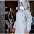 防护服灰色防化服化学防酸碱防核辐射全身重型工业6类 防护服+面罩+手套+靴套 M