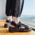 耐克乔丹凉鞋男士夏季外穿开车防滑防臭运动户外沙滩鞋青少两用高端拖 米色 39标准运动码