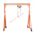 小型吊机架手推龙门吊移动小型门吊行走工地吊机定制1/2/3电葫芦 2吨2.5米X2.5米