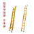 电工专用关节玻璃钢梯折叠梯人字梯合梯伸缩梯绝缘梯直梯 伸缩梯5米