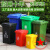 定制适用户外环卫垃圾桶箱大容量分类商用大码小区240L升室外塑料物业带盖 120加厚有轮有盖 颜色备注/默认绿