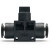 伊莱科（ELECALL）气动单向阀HVFF系列节流快插配件气缸接头气泵直通可调 HVFF-12（5只装）黑色 