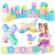 艾福儿积木玩具3-6周岁大块塑料房子拼装插女孩男宝宝儿童玩具 马卡龙色268片【收纳盒+图纸】