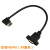 HDMI公对母带耳朵带螺丝孔左右镀金弯头延长线固定高清4K视频短线 左弯HDMI带耳朵 其他长度