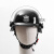 防暴头盔钢盔M88头盔德式带面罩头盔安全帽保安防护头盔 钢琴黑德式头盔(无面罩防暴字)